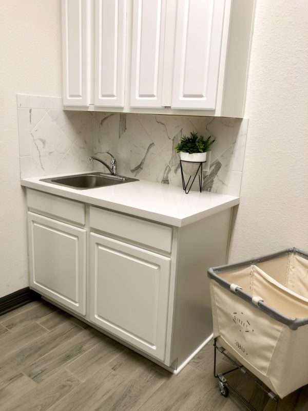 how to design a laundry room, laundry room design, laundry room makeover,laundry room, laundry space, top load washer and dryer built-ins, before and after, utility room before and after