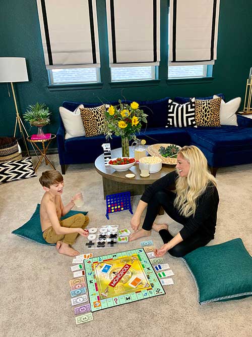 Family friendly living room design