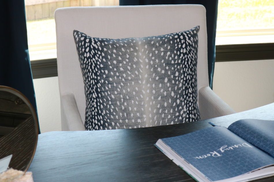 MRI, Houston Interior Design, Houston Interior Designer, Home Office, Home Office Reveal, How to organize home office, home office décor, how to decorate home office, Home office reveal, dinning room as home office, contemporary home office, chic home office, navy home office, home workspace, functional home office, white home office, moss wall