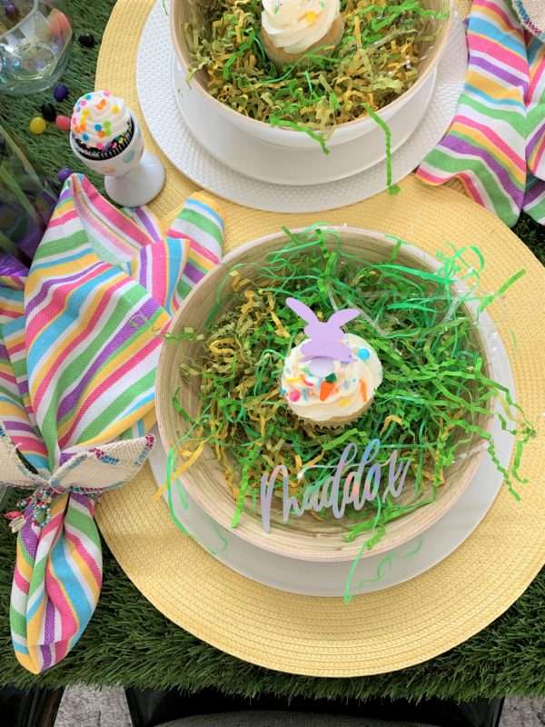 MRI, houston interior designer, home decor influencer, Easter, Easter table setting, Easter flowers, colored glass, spring flowers, cascading flowers, bunny, kids Easter table, fun Easter table setting, Easter decorations, how to decorate for Easter, easy Easter decorations, pink glasses, Easter table setting, Easter tabelscape, elegant dining table, whimsical kids table, playful easter table, vintage table setting, table setting ideas, easter table setting ideas, colorful table setting, achievable easter table setting, table décor, chic easter table setting, budget friendly table setting