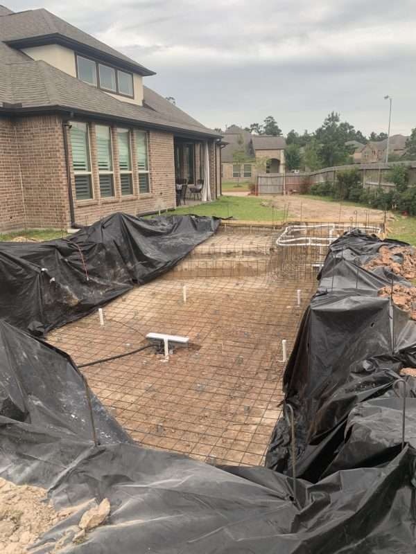 MRI, Melissa Roberts Interiors, Houston Interior Design, Houston Interior Designers, Beaumont Interior Designers, Houston, Texas, Pool Design, Outdoor Kitchen Design, How to Design an Pool, Swimming Pool Designs, Swimming Pool Design for Small Backyard, Patio Extension, Backyard Design, Backyard landscape ideas, How to build an inground swimming pool, modern swimming pool design, modern swimming pool, what to expect when remodeling your patio, what to expect when adding a swimming pool, what does a pool cost, outdoor oasis. Step by step remodeling process, building a swimming pool progress pictures, Mediterranean, modern Mediterranean, modern Mediterranean pool