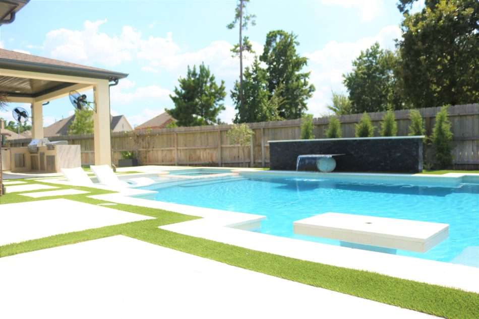 MRI, Melissa Roberts Interiors, Houston Interior Design, Houston Interior Designers, Beaumont Interior Designers, Houston, Texas, Pool Design, Outdoor Kitchen Design, How to Design an Pool, Swimming Pool Designs, Swimming Pool Design for Small Backyard, Patio Extension, Backyard Design, Backyard landscape ideas, How to build an inground swimming pool, modern swimming pool design, modern swimming pool, what to expect when remodeling your patio, what to expect when adding a swimming pool, what does a pool cost, outdoor oasis. Step by step remodeling process, building a swimming pool progress pictures, Mediterranean, modern Mediterranean, modern Mediterranean pool, pool water feature, outdoor kitchen appliances, outdoor lighting, landscaping around a pool, backyard landscaping