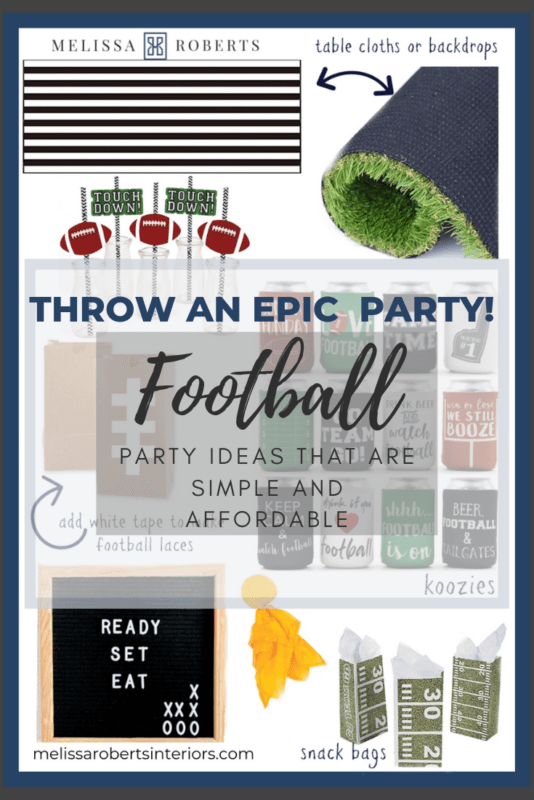 football party, epic football party, party ideas, football party ideas, college football, football koozies, hosting ideas