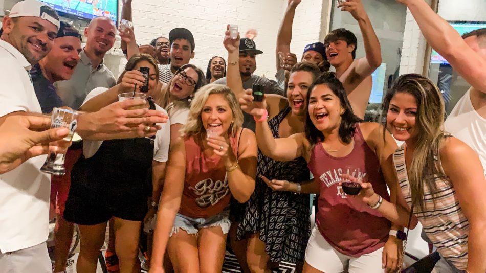 football party, epic football party, party ideas, football party ideas, college football, football koozies, hosting ideas