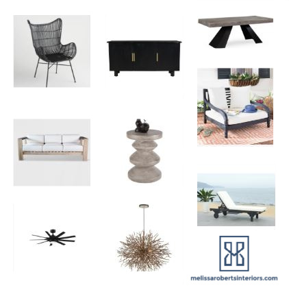 MRI, Melissa Roberts Interior Designs, Houston Interior Design, Houston Interior Designer, Furniture for Modern Patio, Modern Patio, Modern Patio Design, Black and White, Black and White Patio Design, Budget Patio, Outdoor Kitchen Design, Modern Swimming Pool, Modern Swimming Pool Design, Outdoor Chandelier, Outdoor Patio Furniture, Limewashing, Outdoor Fireplace, Unique Planters, Patio Accessories, Pool Accessories