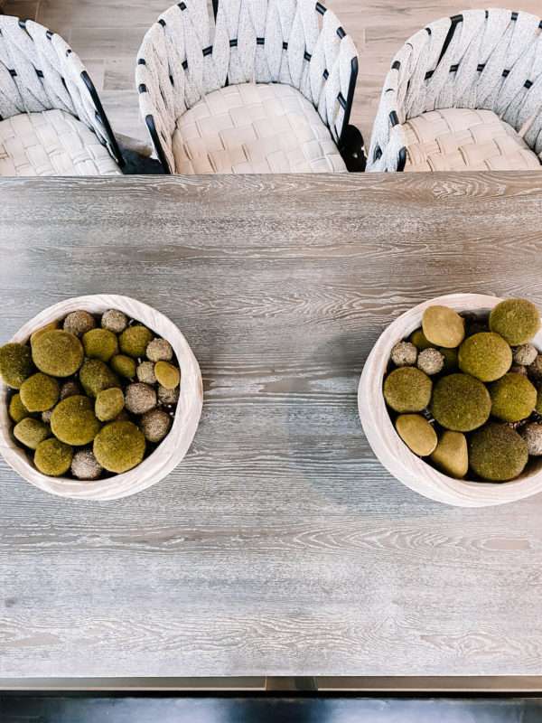 MRI, Melissa Roberts Interiors, Houston Interior Designer, Houston Interior Design, DIY Moss Bowl, Moss Bowl, Natural Design Elements, Cutting Boards, Gallery Wall, Unique Gallery Wall, Dinning Table, Industrial Dining Table, Breakfast Nook, Unique Dining Chairs, Dining Chairs, Dining Chairs 2020, Built-In Bench, Kitchen Storage, Rug, Kitchen Rug, round kitchen table, long dining table, modern gallery wall, minimalist gallery wall, breakfast nook with bench, breakfast nook with window seat, modern breakfast nook, breakfast nook ideas